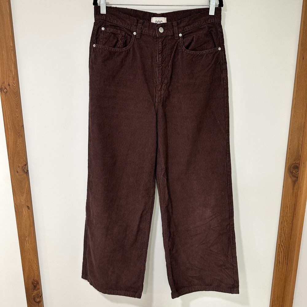 BDG High & Wide Corduroy Pants‎ 100% Cotton Wide Leg Brown Womens Size 31 Skater